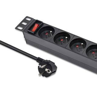 Listwa zasilająca PDU do RACK 10" | 1U | 16A | 4xFrench |...