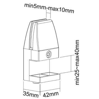 Zestaw zacisków NS-CLMP40WHITE