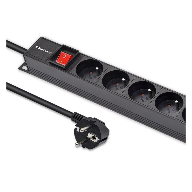 Listwa zasilająca PDU do RACK | 16A | 16xFRENCH | Pionowa | 1.8m