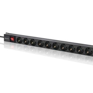 Listwa zasilająca PDU do RACK | 16A | 16xSCHUKO | Pionowa...