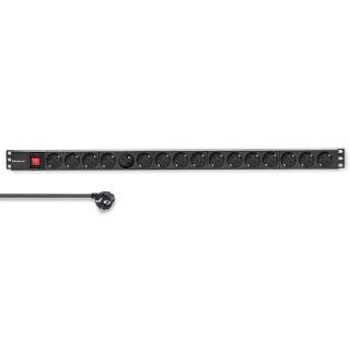 Listwa zasilająca PDU do RACK | 16A | 16xSCHUKO | Pionowa | 1.8m