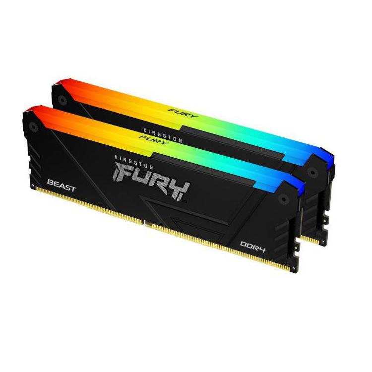 Pamięć DDR4 Fury Beast RGB 16GB(2 8GB)/3733 CL19