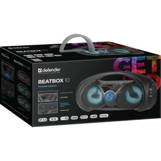 Głośnik Bluetooth Beatbox 10W BT/FM/USB/TF/AUX Kolorowe podświetlenie