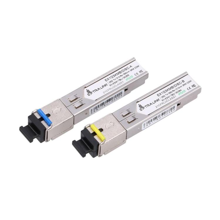 Moduły SFP 1.25G SFP WDM 1310/1550nm 3km SC