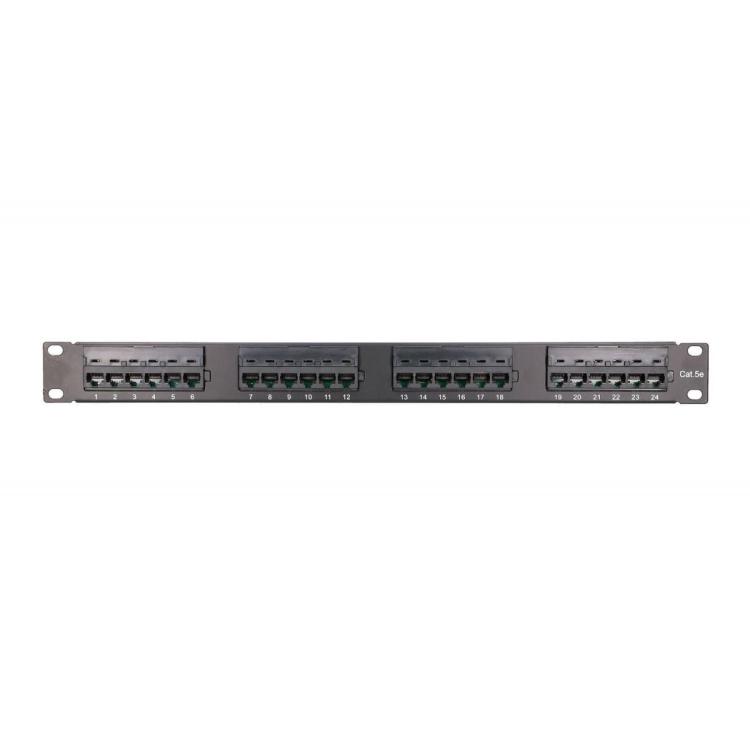 Patchpanel CAT5E UTP 24 porty