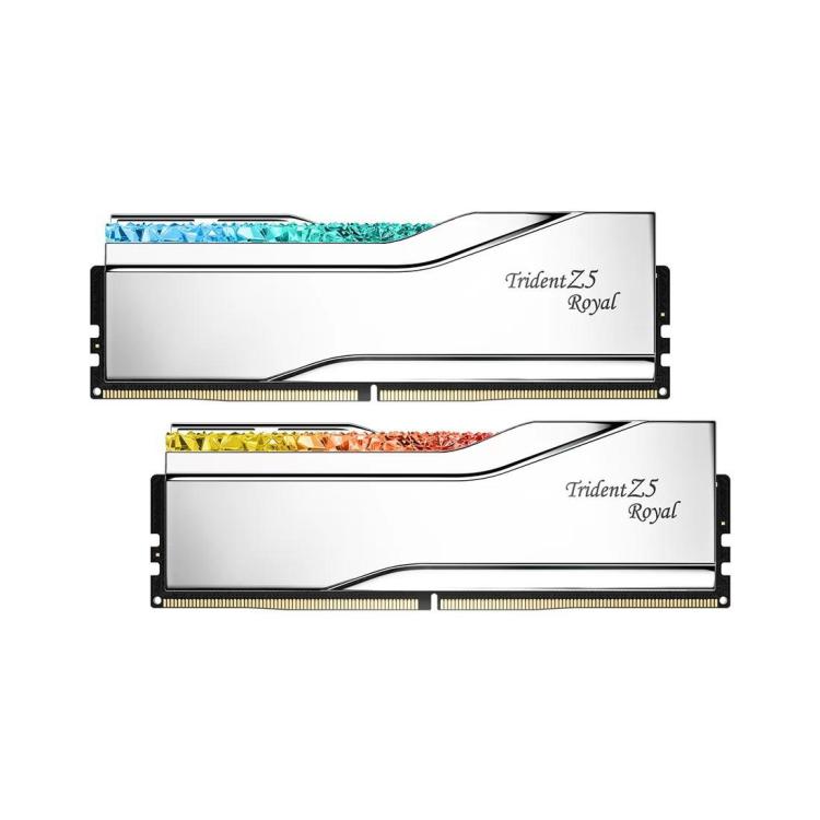 Pamięć PC - DDR5 32GB (2x16GB) Trident Z5 Royal RGB 6400MHz CL32 XMP3 Srebrna