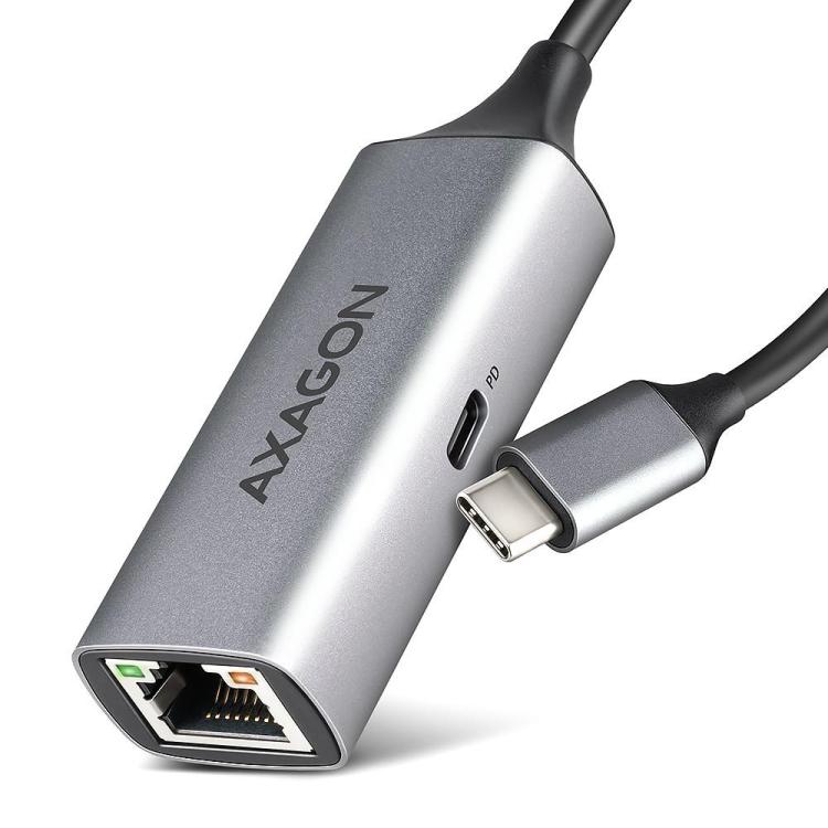 ADE-TXPD Karta sieciowa Gigabit Ethernet adapter, USB-C 3.2 Gen 1, instalacja automatyczna, Asix AX8817, PD 100W