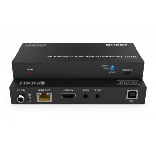 Przedłużacz/Extender HDMI 4K 60Hz 150m po skrętce Cat.6A/7/8 HDBaseT HDCP2.2 IR EDID PoC, zestaw