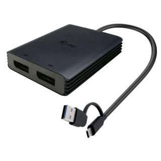 Adapter Video USB-A/USB-C Dual 4K/60 Hz DisplayPort