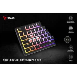 Klawiatura mechaniczna bezprzewodowa PHENIX, Gateron Red Pro, Pudding