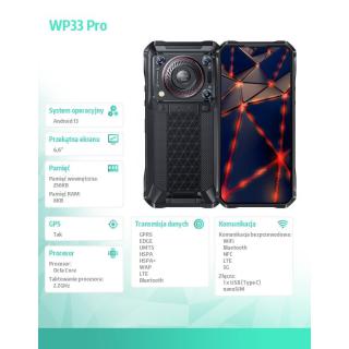 Smartfon WP33 Pro 8/256GB 22000 mAh DualSIM szary