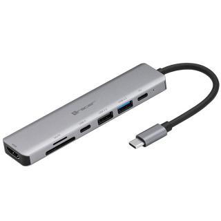 Adapter A-2, USB Type-C z czytnikiem kart, HDMI 4k, USB...