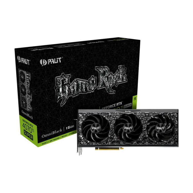 Karta graficzna GeForce RTX 4070 Ti SUPER GAMER OCK OMNIBLACK 16GB 256b