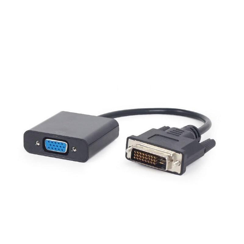 Adapter GEMBIRD A-DVID-VGAF-01 (DVI-D M - D-Sub (VGA) F 0,20m kolor czarny)