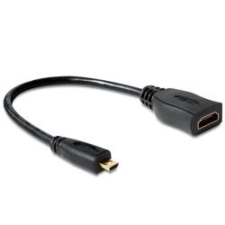 Adapter DELOCK 65391 (Micro HDMI M - HDMI F 0,23m kolor...