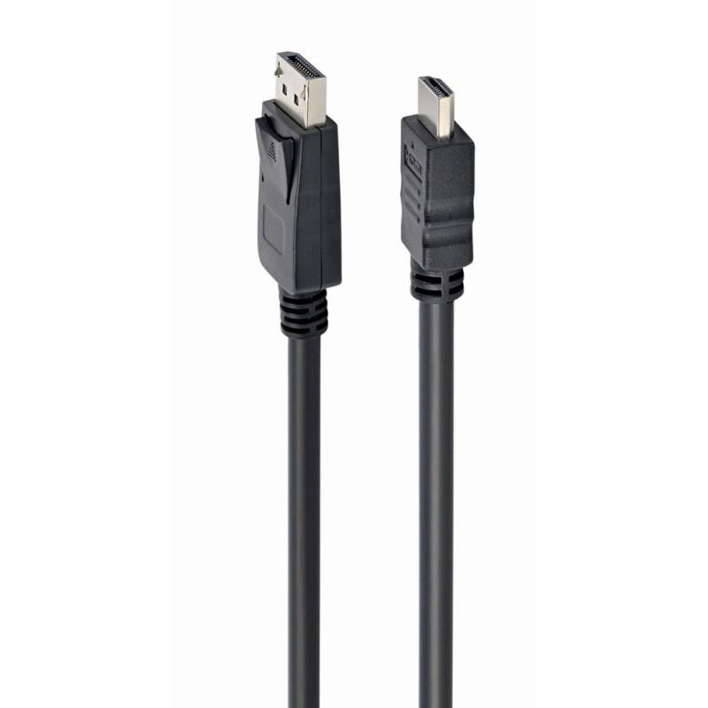 Kabel GEMBIRD CC-DP-HDMI-3M ( DisplayPort M - HDMI M - 3m kolor czarny)