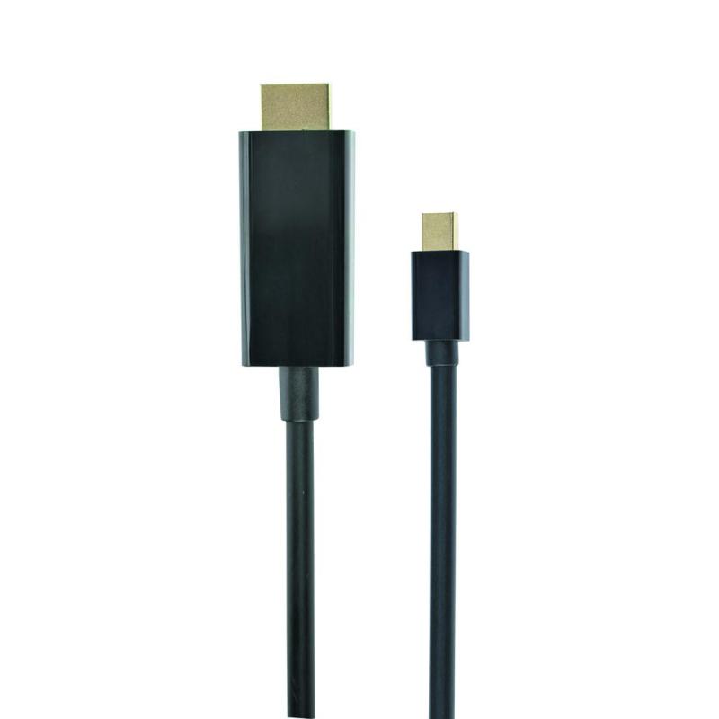 Kabel GEMBIRD CC-mDP-HDMI-6 (Mini DisplayPort M - HDMI M 1,8m kolor czarny)