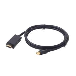 Kabel GEMBIRD CC-mDP-HDMI-6 (Mini DisplayPort M - HDMI M 1,8m kolor czarny)