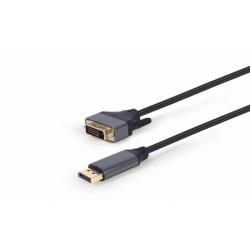 GEMBIRD KABEL DISPLAYPORT (M) - DVI (M) 24+1PIN 4K, 1.8M