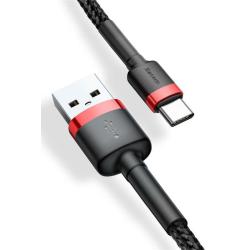 BASEUS KABEL CAFULE 2A 2M (CZERWONO-CZARNY)