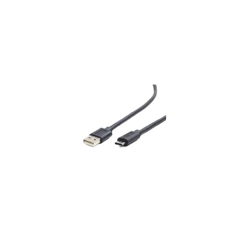 Kabel GEMBIRD CCP-USB2-AMCM-1M (USB 2.0 M - USB typu C M 1m kolor czarny)