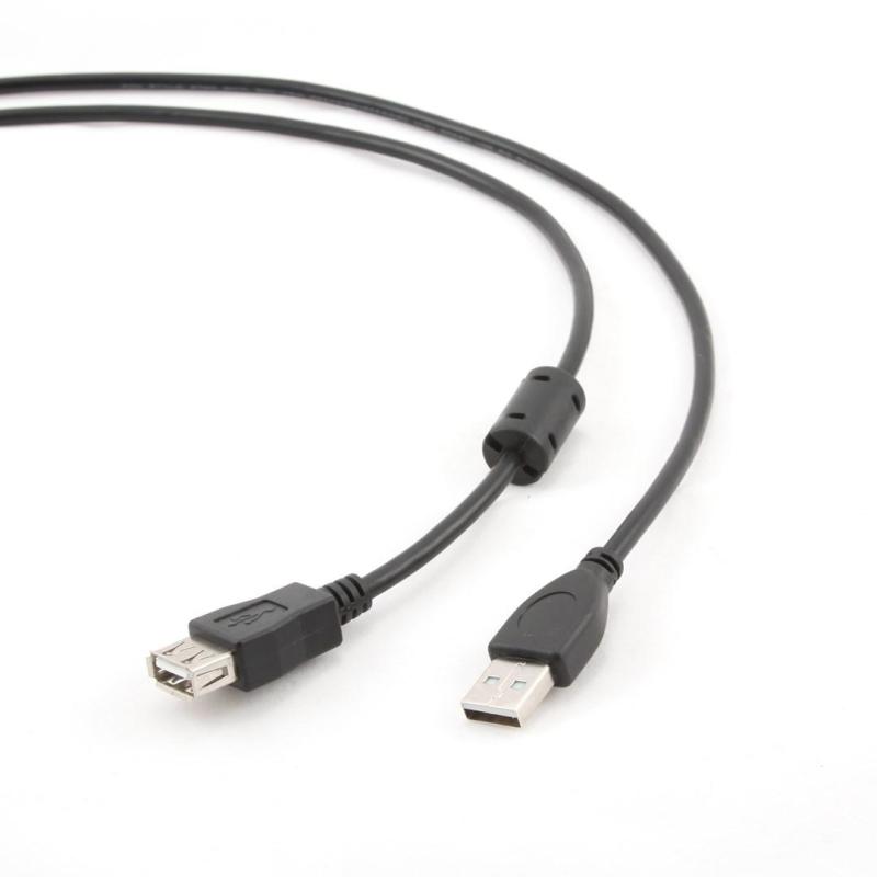 Kabel GEMBIRD CCP-USB2-AMAF-6 (USB 2.0 typu A F - USB 2.0 typu B M 1,8m kolor czarny)