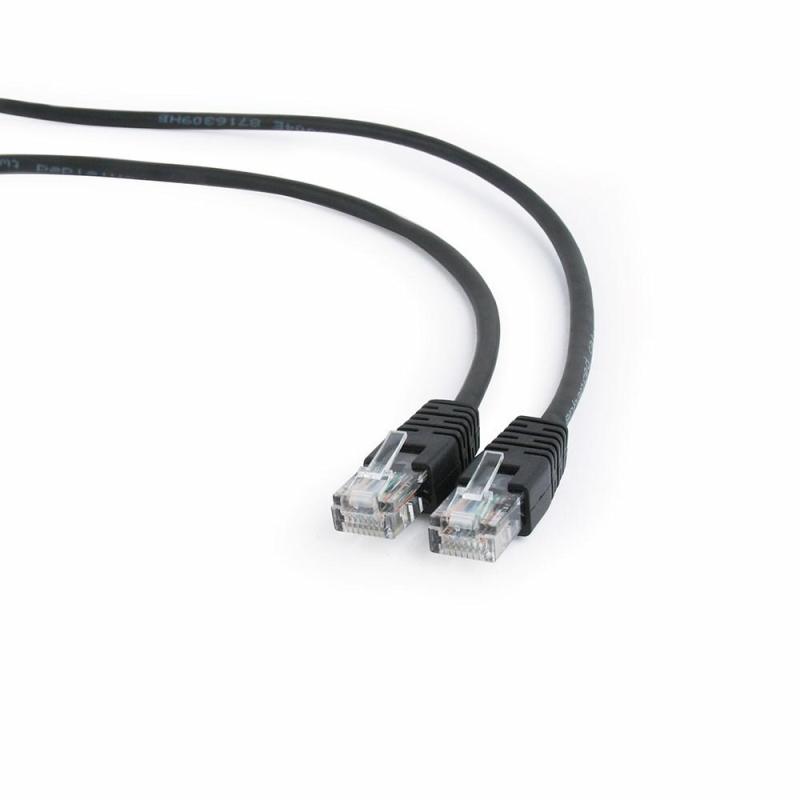 Patchcord GEMBIRD PP12-5M/BK (RJ45 - RJ45 5m kolor czarny)