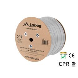 LANBERG KABEL UFTP KAT. 6A 305M DRUT CU LSZH SZARY CPR+FLUKE PASSED