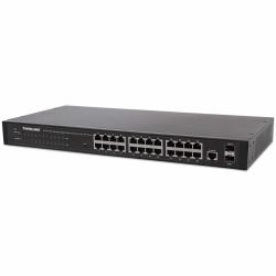 INTELLINET GIGA SWITCH 24X RJ45 + 2X SFP WEB-SMART VLAN...