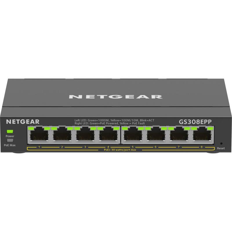 Netgear 8PT GE PLUS SWCH W/ HI-PWR POE+