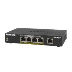 Netgear GS305P-200PES 5PT GE UNMANAGED SWCH W/ POE+