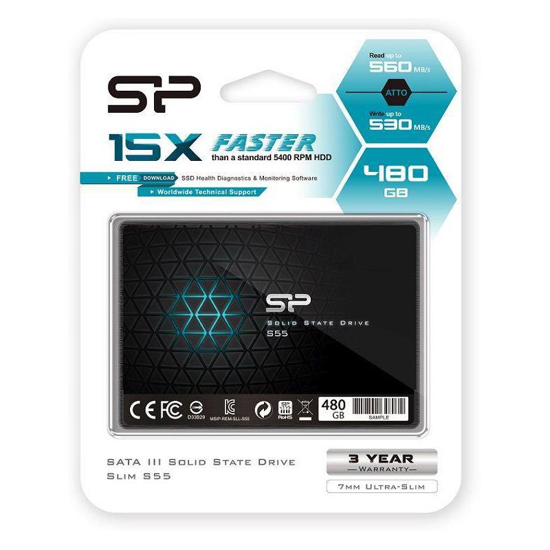 Dysk SSD Silicon Power S55 480GB 2.5" SATA3 (560/530) 7mm