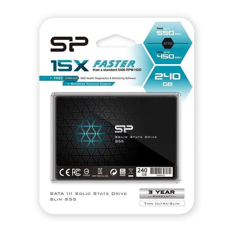 Dysk SSD Silicon Power S55 240GB 2.5" SATA3 (550/450) 7mm