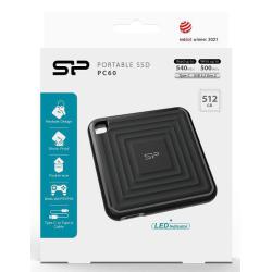 Dysk zewnętrzny SSD Silicon Power PC60 512GB USB-C...