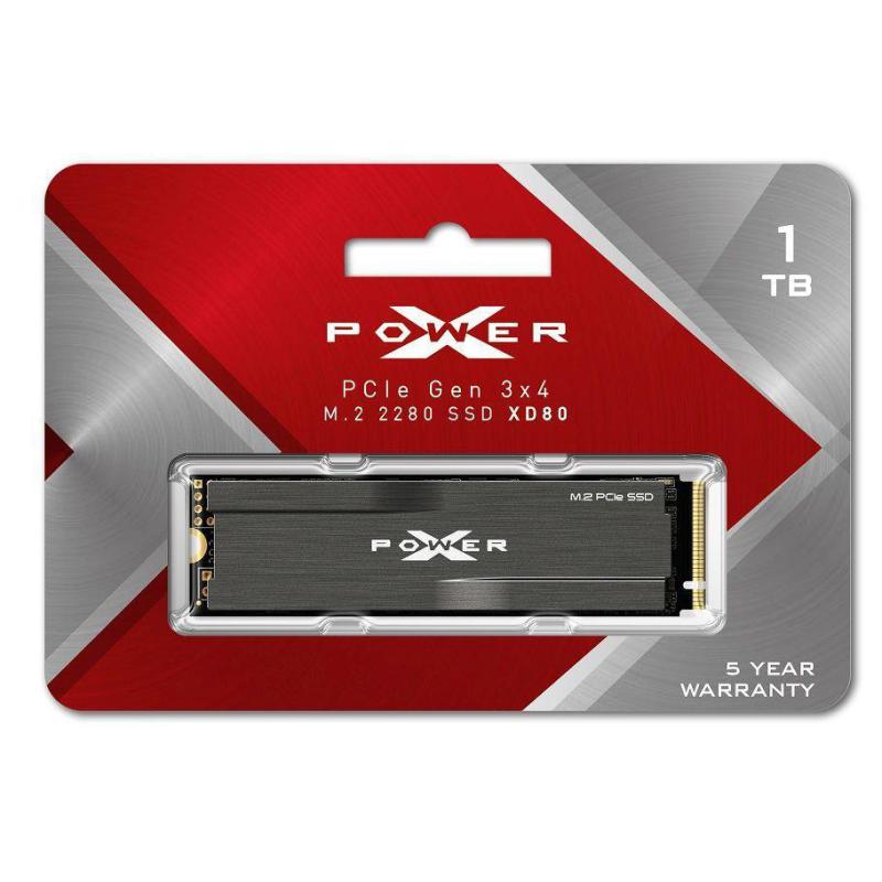 Dysk SSD Silicon Power XPOWER XD80 1TB PCIe Gen3x4 NVMe (3400/3000 MB/s) 2280