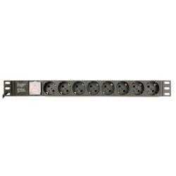 GEMBIRD LISTWA ZASILAJĄCA RACK 19" PDU EG-PDU-014-C14 1U, 10A, 8X SCHUKO, WTYK C14, KABEL 3M