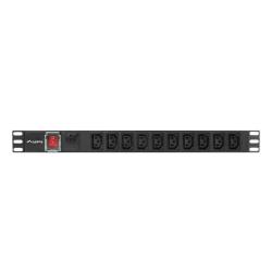 Listwa zasilająca Lanberg PDU-10I-0200-IEC-BK (10 gniazd w standardzie IEC320 10 A 2m kolor czarny)