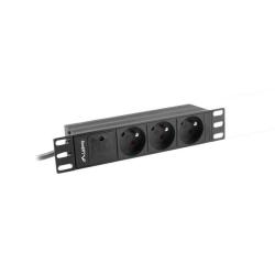 Listwa RACK Lanberg PDU-03E-0200-BK (3 x Typ E 16 A (3680...