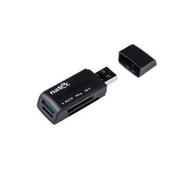 Czytnik kart Natec Mini Ant 3 SDHC MMC M2 MicroSD USB 2.0 Black