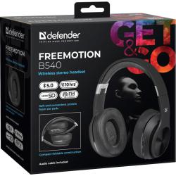 Słuchawki z mikrofonem Defender FREEMOTION B540 bezprzewodowe Bluetooth + MP3 Player