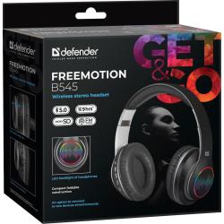 Słuchawki z mikrofonem Defender FREEMOTION B545 bezprzewodowe Bluetooth podświetlane + MP3 Player