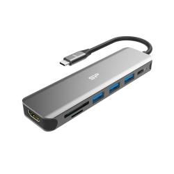 Stacja dokująca Silicon Power SU20 7in1 HDMI USB-C PD 60W...