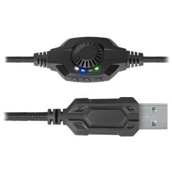 Słuchawki z mikrofonem Defender GALAXY PRO 7.1 VIRTUAL SOUND podświetlane RGB USB + GRA