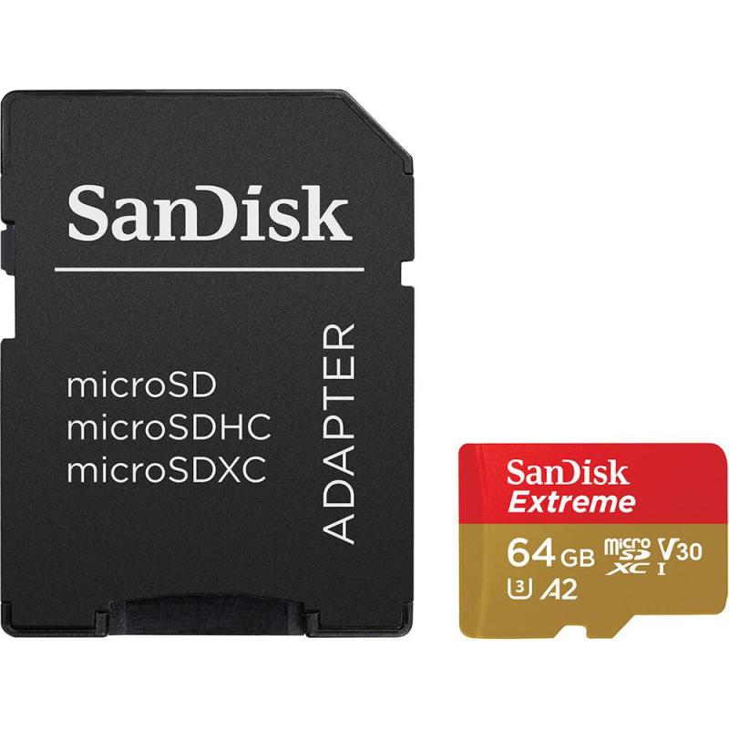 SANDISK EXTREME microSDXC 64 GB 170/80 MB/s A2