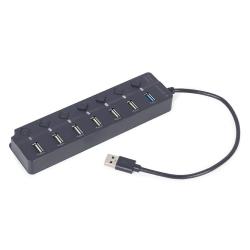 GEMBIRD HUB USB 7-PORTÓW (1 X USB 3.1 + 6 X USB 2.0) Z...