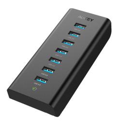 AUKEY CB-H3 HUB USB 7W1 AKTYWNY 7XUSB 3.0 5GBPS