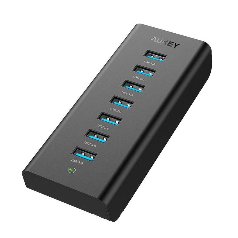 AUKEY CB-H3 HUB USB 7W1 AKTYWNY 7XUSB 3.0 5GBPS