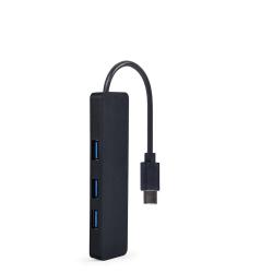 GEMBIRD HUB USB 3.1 (GEN 1) TYPU C 4-PORTOWY, CZARNY