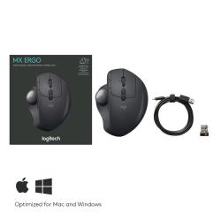 Mysz Logitech MX Ergo 910-005179 (optyczna 2048 DPI kolor czarny)