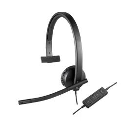 Słuchawki z mikrofonem Logitech USB Headset H570e